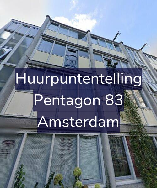 Foto gevel Huurpuntentelling voor Pentagon 83, Amsterdam