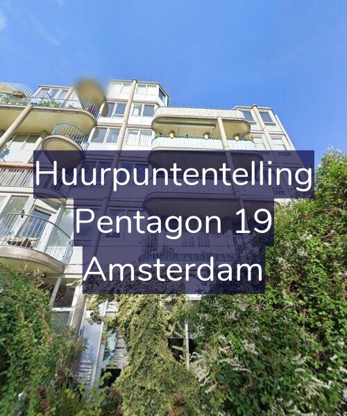 Foto gevel Huurpuntentelling voor Pentagon 19, Amsterdam