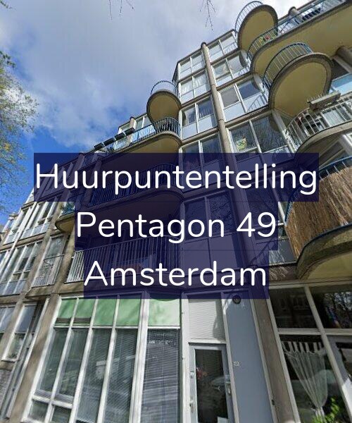 Foto gevel Huurpuntentelling voor Pentagon 49, Amsterdam