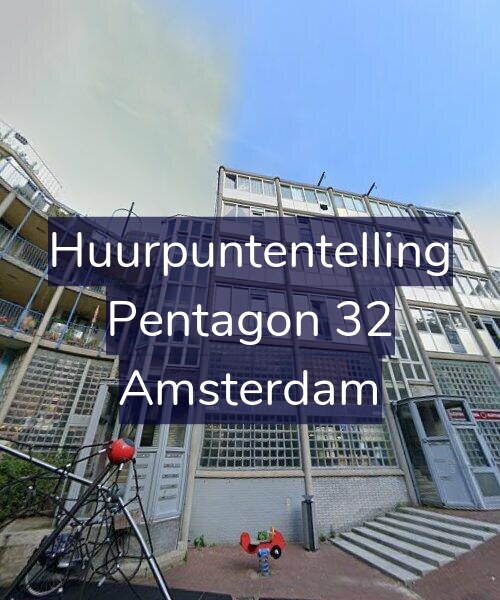 Foto gevel Huurpuntentelling voor Pentagon 32, Amsterdam