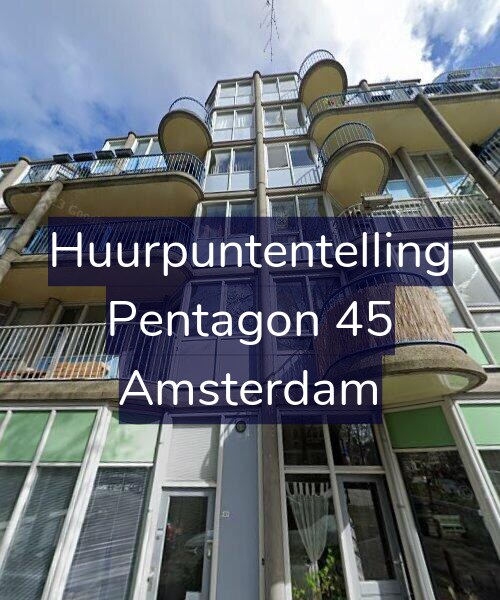 Foto gevel Huurpuntentelling voor Pentagon 45, Amsterdam