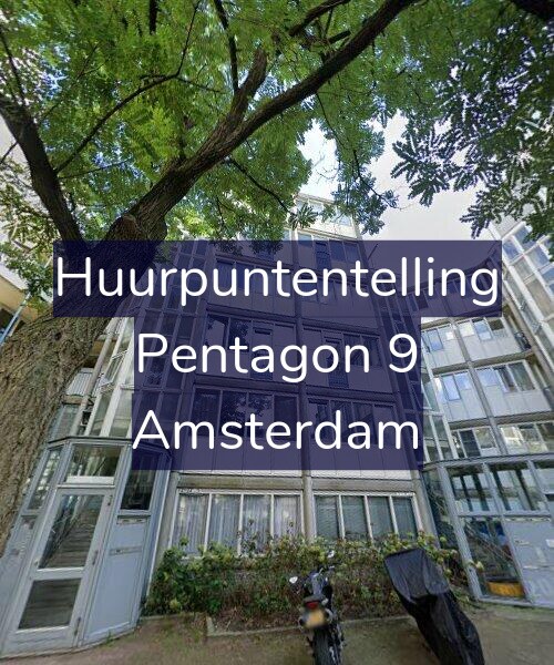 Foto gevel Huurpuntentelling voor Pentagon 9, Amsterdam