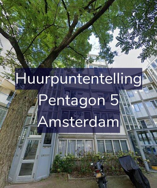 Foto gevel Huurpuntentelling voor Pentagon 5, Amsterdam