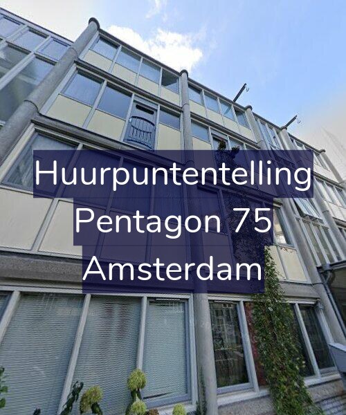Foto gevel Huurpuntentelling voor Pentagon 75, Amsterdam