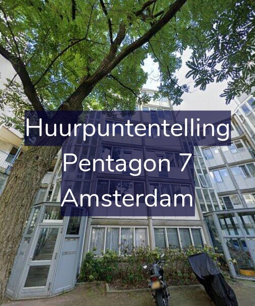 Foto gevel Huurpuntentelling voor Pentagon 7, Amsterdam