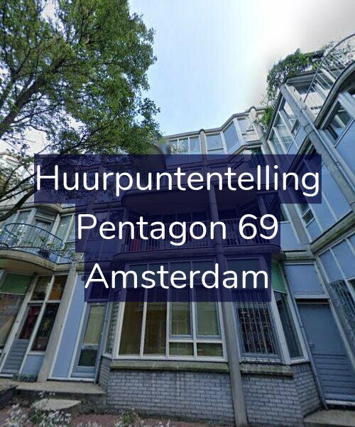 Foto gevel Huurpuntentelling voor Pentagon 69, Amsterdam