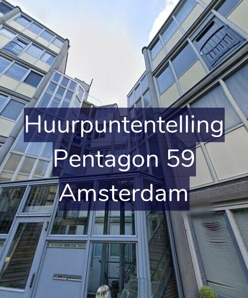 Foto gevel Huurpuntentelling voor Pentagon 59, Amsterdam