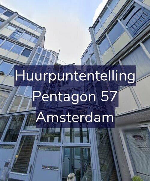Foto gevel Huurpuntentelling voor Pentagon 57, Amsterdam