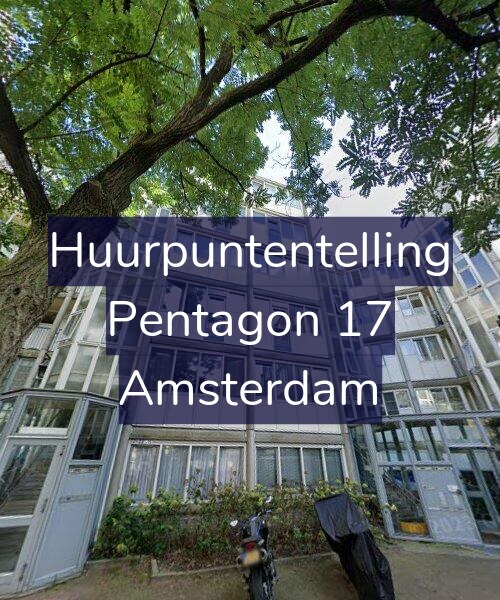 Foto gevel Huurpuntentelling voor Pentagon 17, Amsterdam