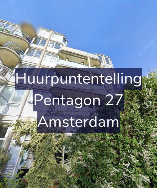 Foto gevel Huurpuntentelling voor Pentagon 27, Amsterdam
