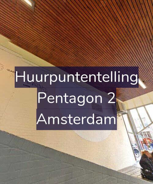 Foto gevel Huurpuntentelling voor Pentagon 2, Amsterdam
