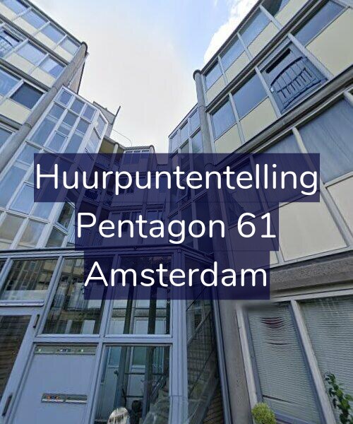 Foto gevel Huurpuntentelling voor Pentagon 61, Amsterdam