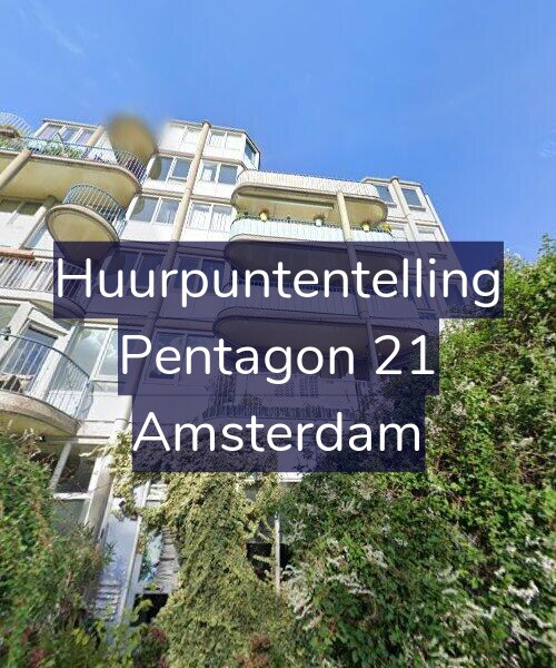 Foto gevel Huurpuntentelling voor Pentagon 21, Amsterdam