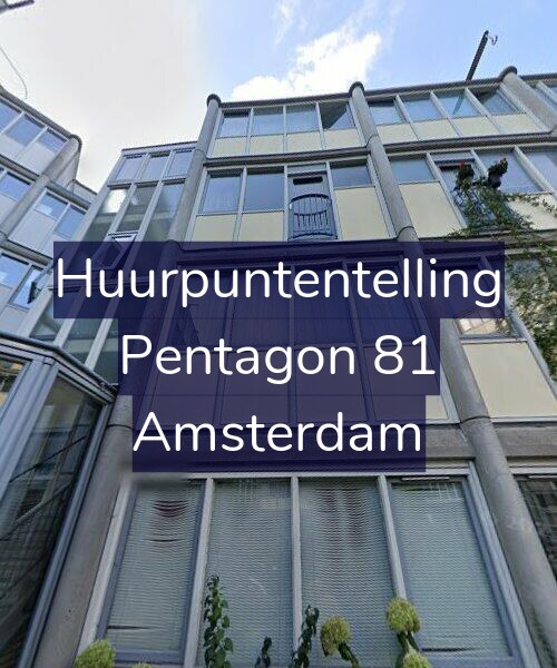 Foto gevel Huurpuntentelling voor Pentagon 81, Amsterdam