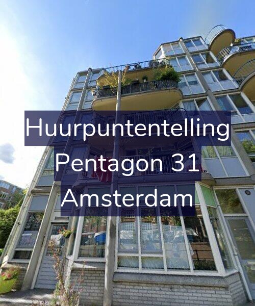 Foto gevel Huurpuntentelling voor Pentagon 31, Amsterdam