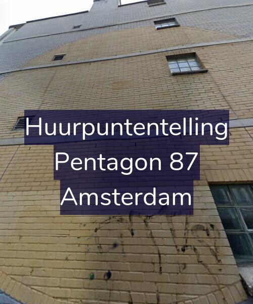Foto gevel Huurpuntentelling voor Pentagon 87, Amsterdam