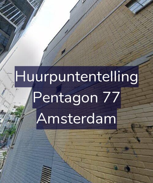 Foto gevel Huurpuntentelling voor Pentagon 77, Amsterdam