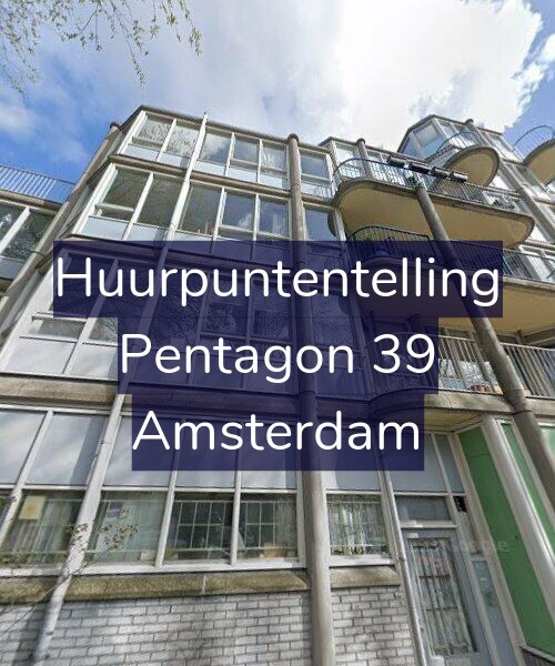 Foto gevel Huurpuntentelling voor Pentagon 39, Amsterdam