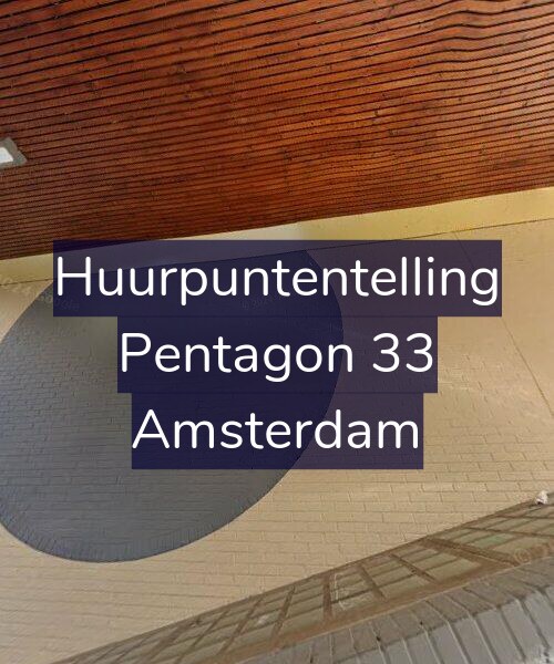 Foto gevel Huurpuntentelling voor Pentagon 33, Amsterdam