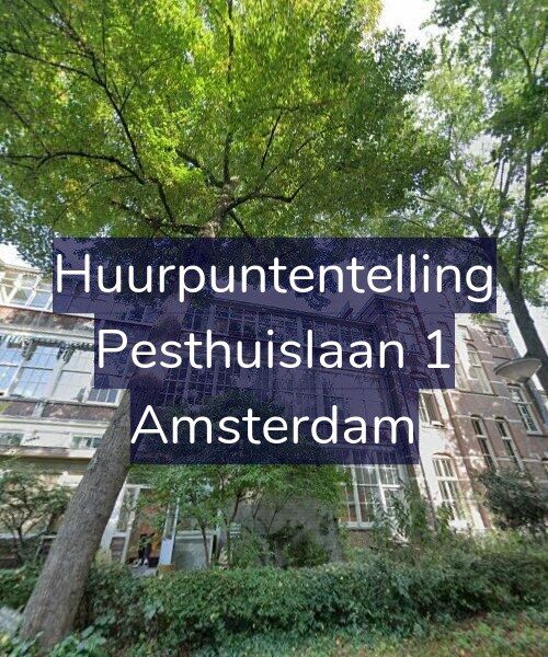 Foto gevel Huurpuntentelling voor Pesthuislaan 1, Amsterdam