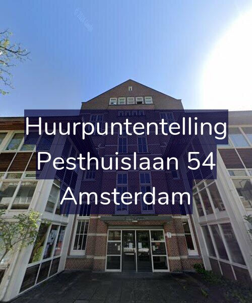 Foto gevel Huurpuntentelling voor Pesthuislaan 54, Amsterdam