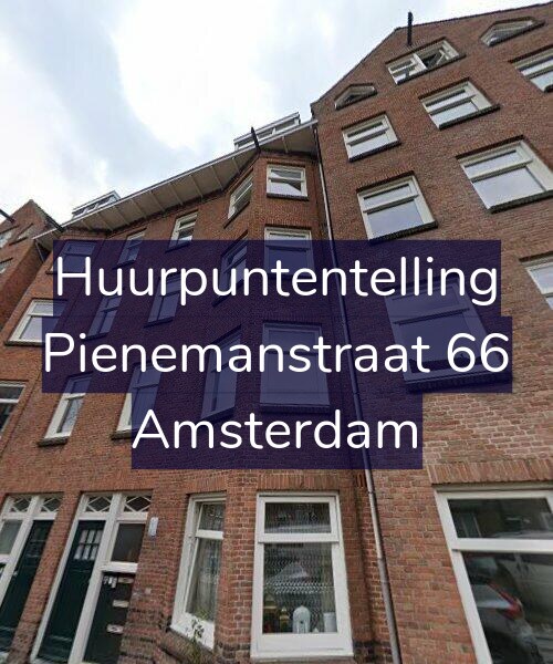 Foto gevel Huurpuntentelling voor Pienemanstraat 66, Amsterdam
