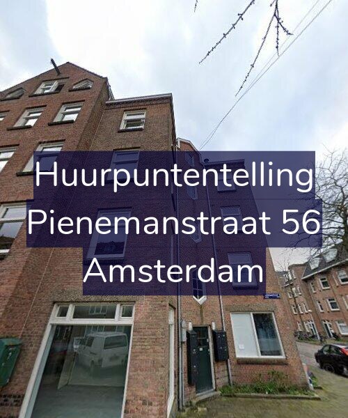 Foto gevel Huurpuntentelling voor Pienemanstraat 56, Amsterdam