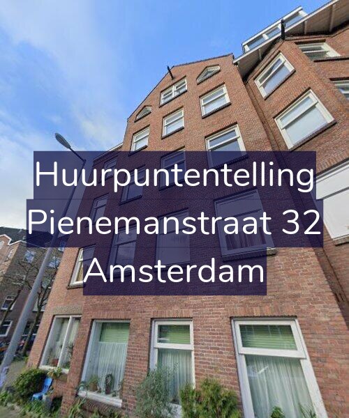 Foto gevel Huurpuntentelling voor Pienemanstraat 32, Amsterdam
