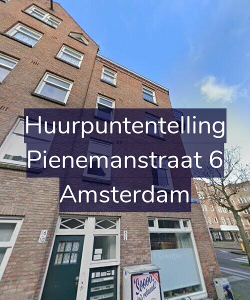 Foto gevel Huurpuntentelling voor Pienemanstraat 6, Amsterdam