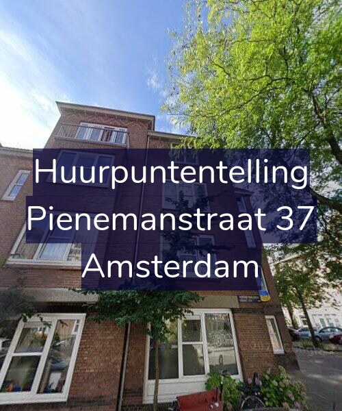 Foto gevel Huurpuntentelling voor Pienemanstraat 37, Amsterdam