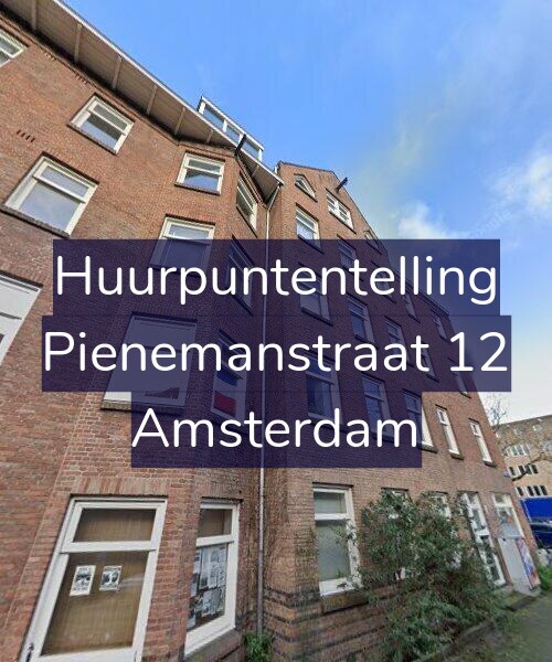 Foto gevel Huurpuntentelling voor Pienemanstraat 12, Amsterdam