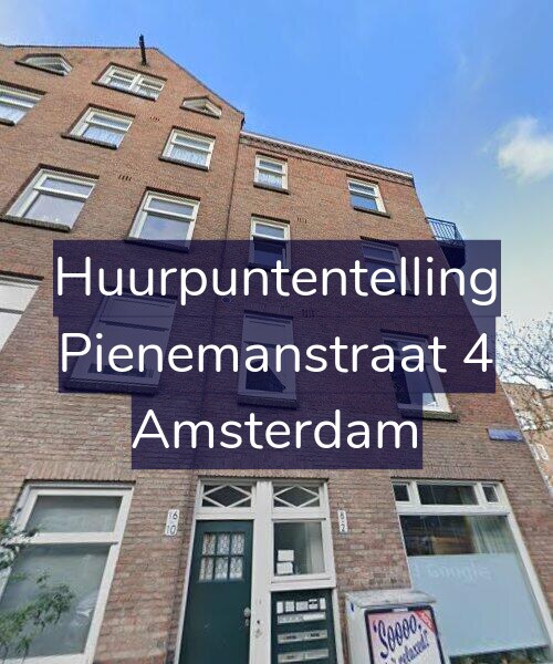 Foto gevel Huurpuntentelling voor Pienemanstraat 4, Amsterdam