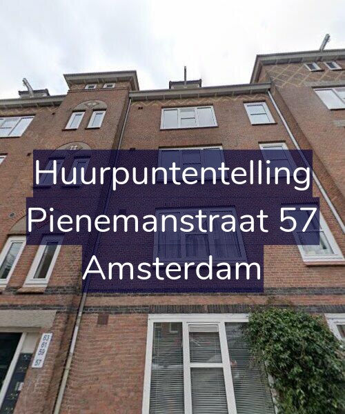 Foto gevel Huurpuntentelling voor Pienemanstraat 57, Amsterdam