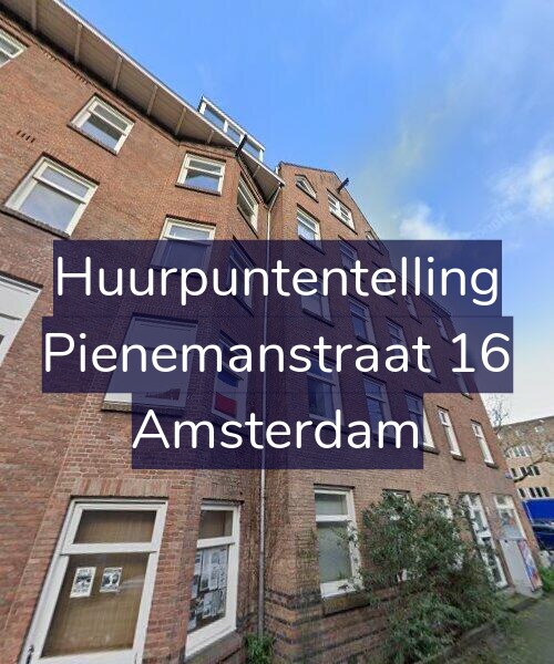Foto gevel Huurpuntentelling voor Pienemanstraat 16, Amsterdam