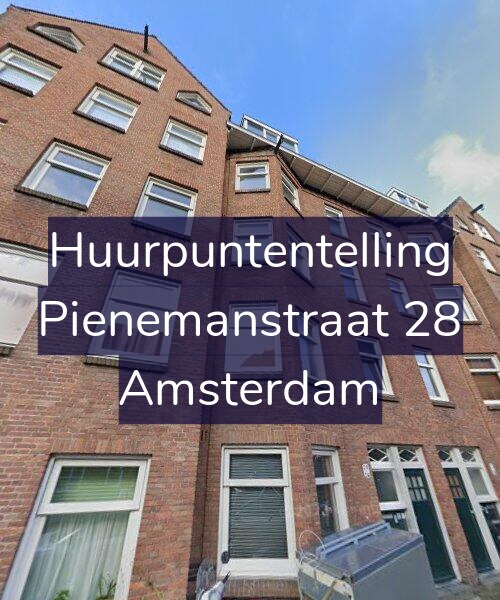 Foto gevel Huurpuntentelling voor Pienemanstraat 28, Amsterdam