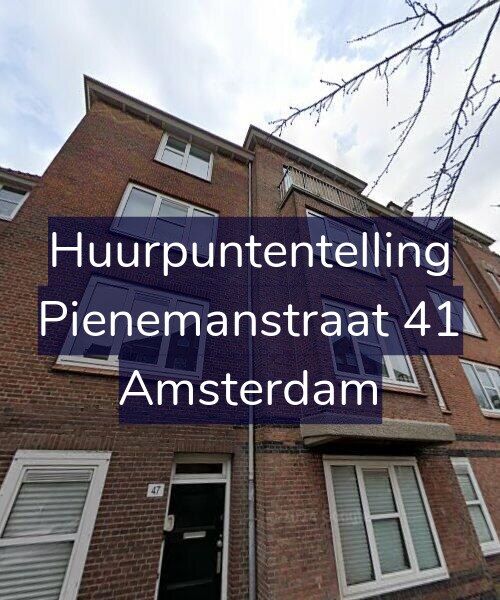 Foto gevel Huurpuntentelling voor Pienemanstraat 41, Amsterdam