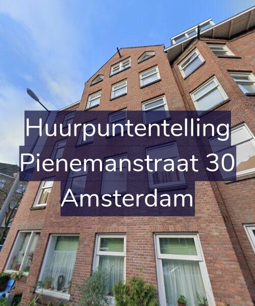 Foto gevel Huurpuntentelling voor Pienemanstraat 30, Amsterdam