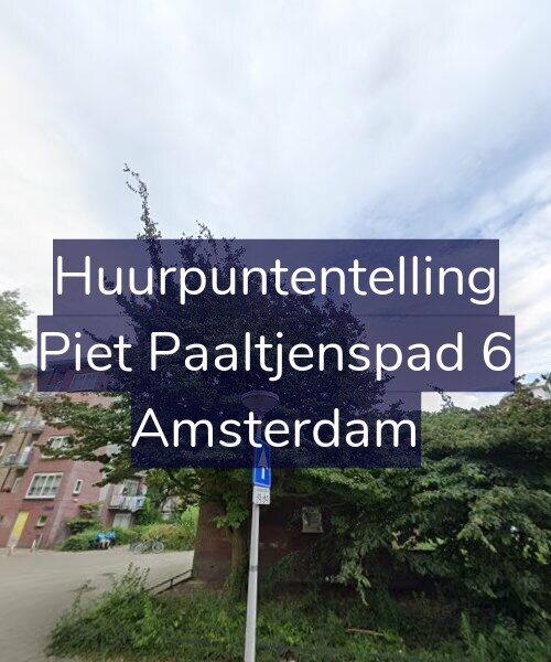 Foto gevel Huurpuntentelling voor Piet Paaltjenspad 6, Amsterdam