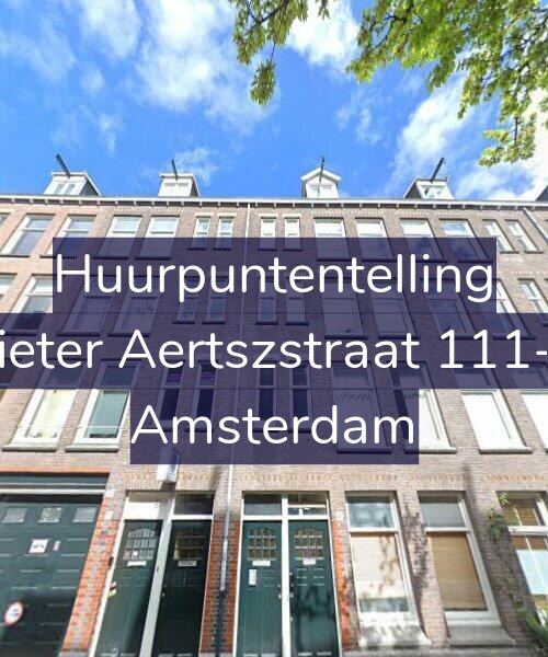 Foto gevel Huurpuntentelling voor Pieter Aertszstraat 111-3, Amsterdam