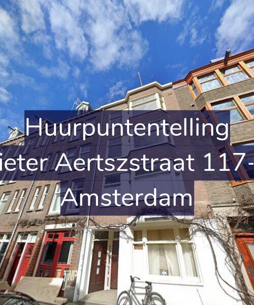 Foto gevel Huurpuntentelling voor Pieter Aertszstraat 117-1, Amsterdam