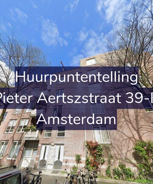 Foto gevel Huurpuntentelling voor Pieter Aertszstraat 39-B, Amsterdam