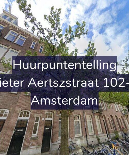 Foto gevel Huurpuntentelling voor Pieter Aertszstraat 102-3, Amsterdam