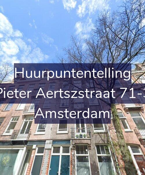 Foto gevel Huurpuntentelling voor Pieter Aertszstraat 71-3, Amsterdam