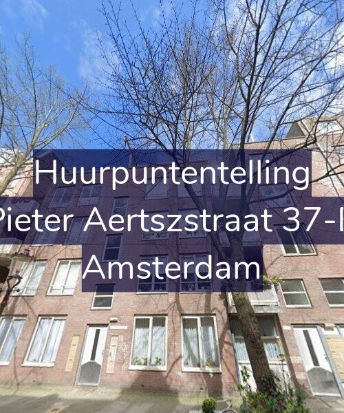 Foto gevel Huurpuntentelling voor Pieter Aertszstraat 37-B, Amsterdam