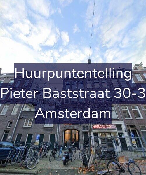 Foto gevel Huurpuntentelling voor Pieter Baststraat 30-3, Amsterdam