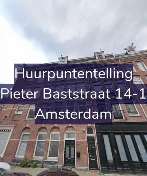 Foto gevel Huurpuntentelling voor Pieter Baststraat 14-1, Amsterdam