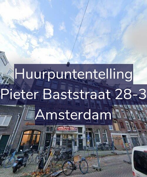 Foto gevel Huurpuntentelling voor Pieter Baststraat 28-3, Amsterdam