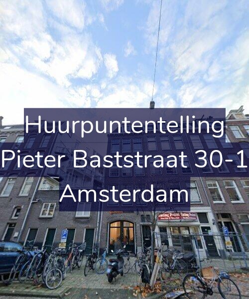 Foto gevel Huurpuntentelling voor Pieter Baststraat 30-1, Amsterdam