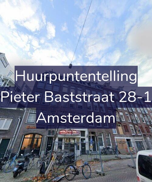Foto gevel Huurpuntentelling voor Pieter Baststraat 28-1, Amsterdam