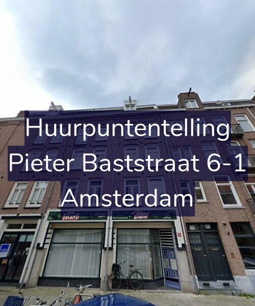 Foto gevel Huurpuntentelling voor Pieter Baststraat 6-1, Amsterdam